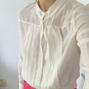Theory silk blouse